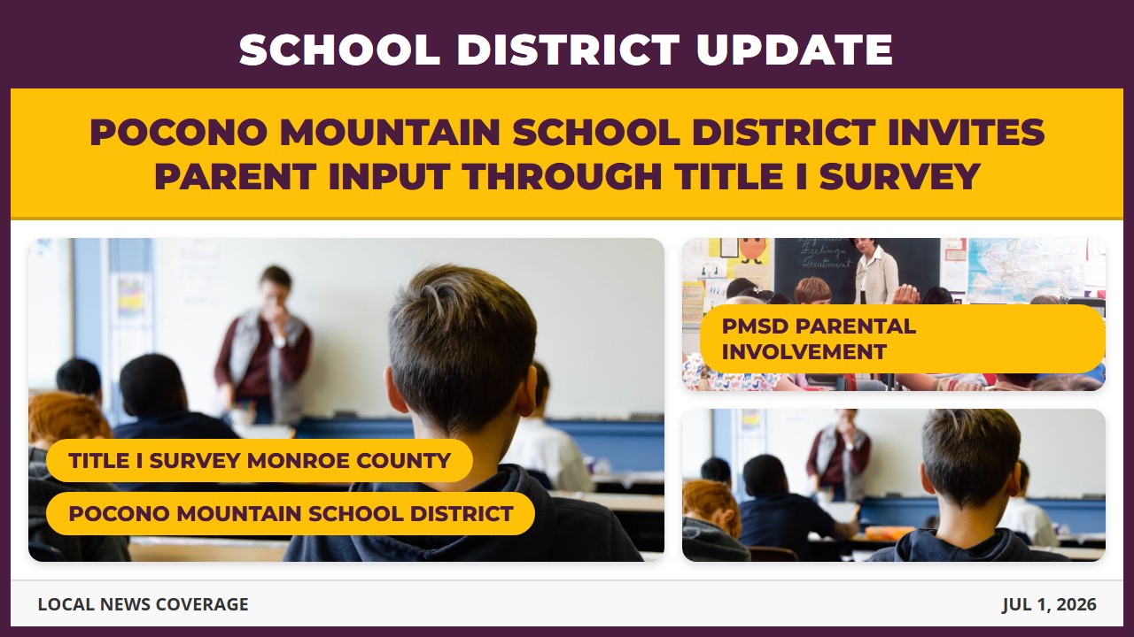 Pocono Mountain School District Invites Parent Input Through Title I Survey