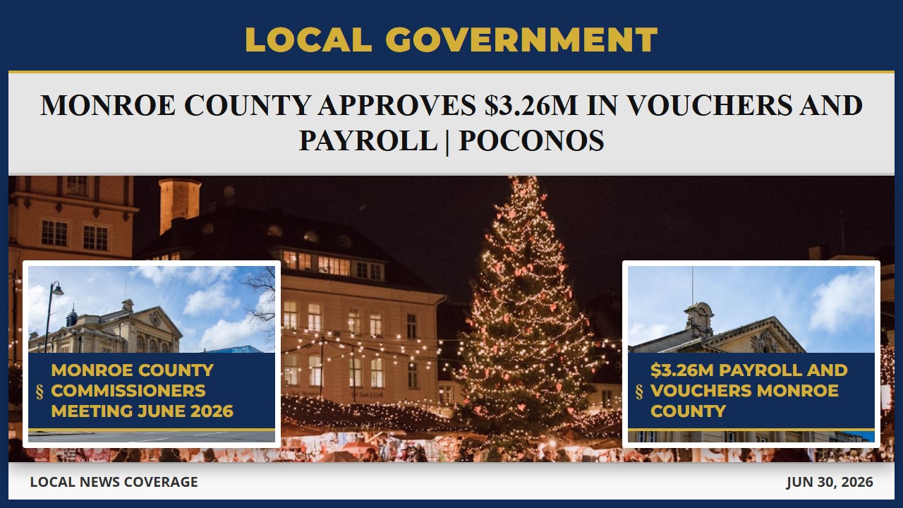 Monroe County Approves $3.26M in Vouchers and Payroll | Poconos