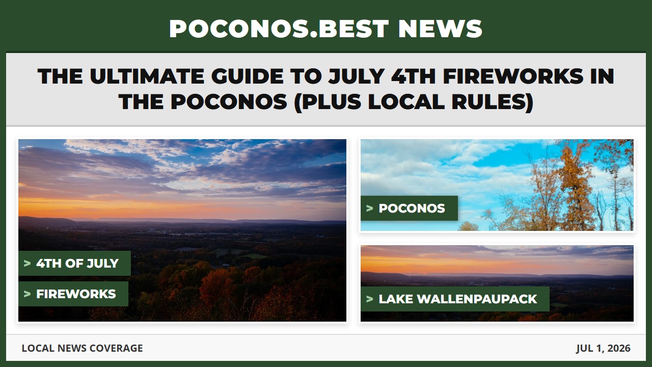 The Ultimate Guide to July 4th Fireworks in the Poconos (Plus Local Rules)